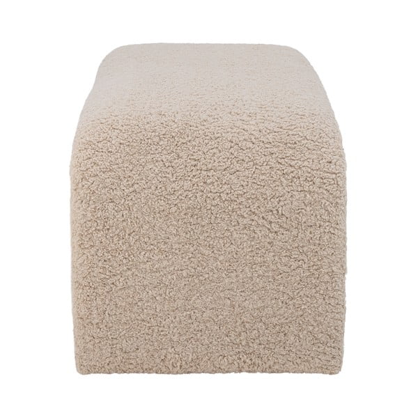 Bancă crem cu tapițerie din stofă bouclé Bobbie – Bloomingville-image-4