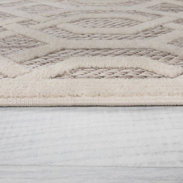 Covor de exterior bej rotund ø 160 cm Mondo - Flair Rugs-image-3