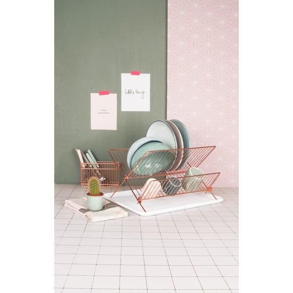 Suport pentru scurs vase Copper Plated-image-1