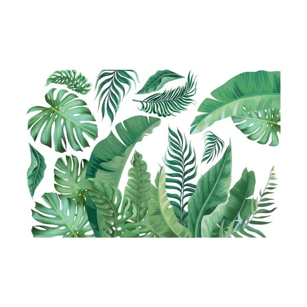 Autocolant de perete 60x90 cm Tropical Leaves – Ambiance-image-2