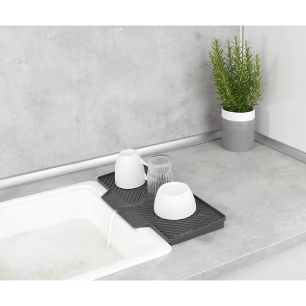 Tavă scurs vase Wenko Neli, 20 x 40 cm, gri închis-image-3