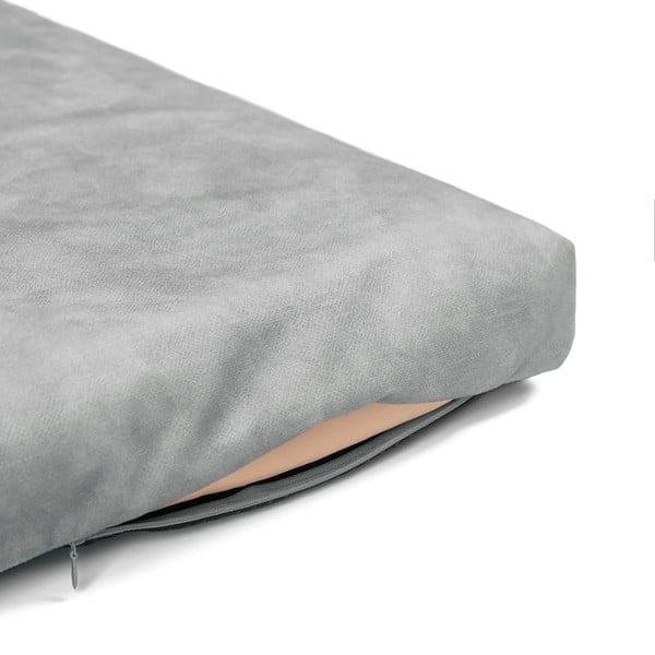 Saltea gri deschis pentru câini din piele ecologică 60x70 cm SoftPET Eco L - Rexproduct-image-3