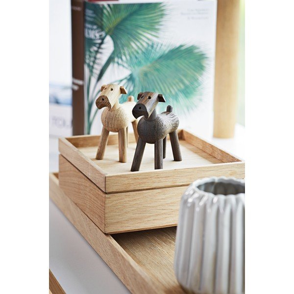 Statuetă din lemn masiv de stejar Kay Bojesen Denmark Tim Smoked-image-3