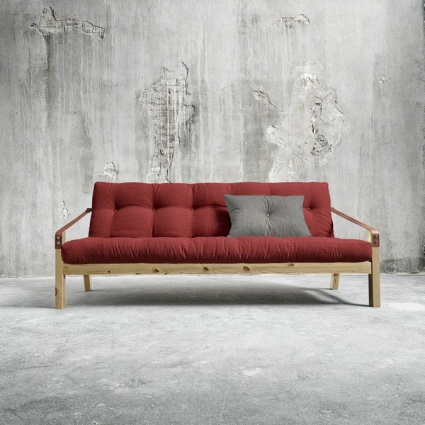 Canapea extensibilă Karup Poetry Natural/Passion Red/Granite Grey-image-1