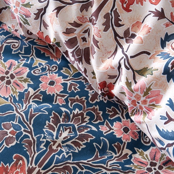 Lenjerie de pat pentru pat de o persoană 230x220 cm Keera Floral – Pineapple Elephant-image-4