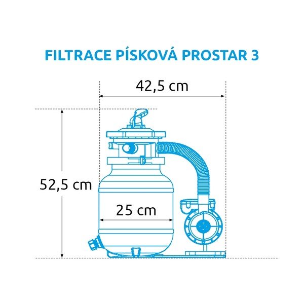 Filtru de nisip ProStar 3 - 3,8 m3/h – Marimex-image-1