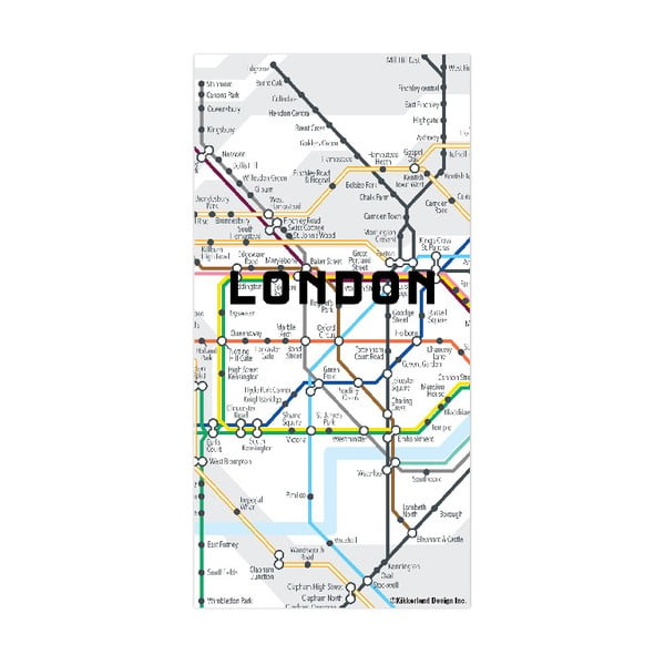 Hartă magnetică Kikkerland London