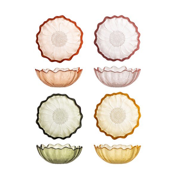 Boluri mici 4 buc. pentru înghețată din sticlă 120 ml Kana – Bloomingville