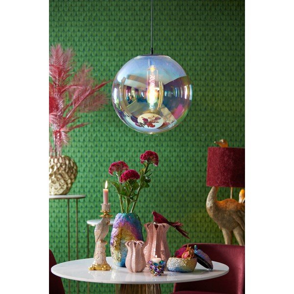 Lustră cu abajur din sticlă ø 48 cm Medina – Light & Living-image-1