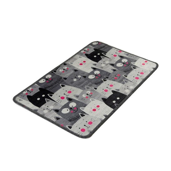 Covoraș de baie gri 40x60 cm Meow – Foutastic