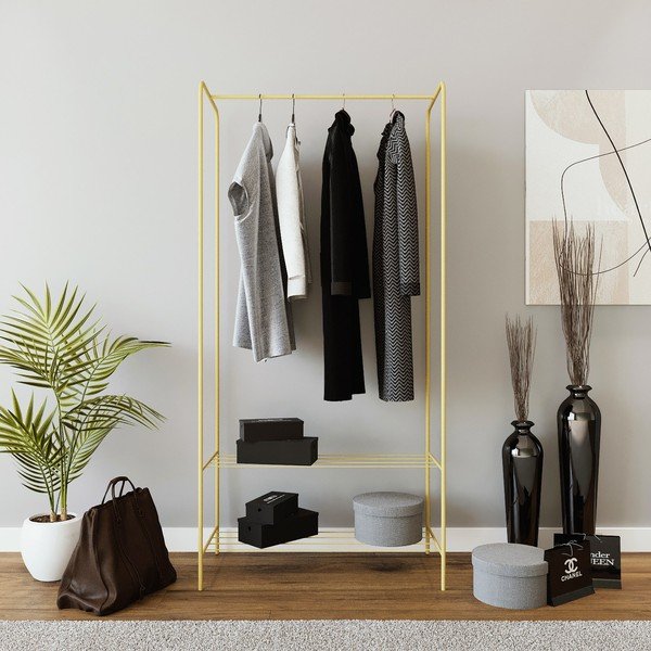 Suport pentru haine auriu din metal Frankenthal – Kalune Design-image-2