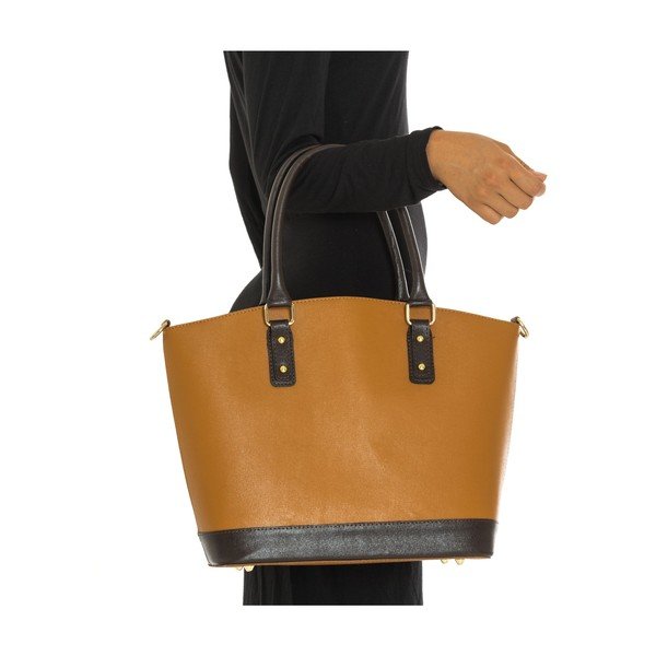 Geantă din piele Isabella Rhea no.464 , maro cognac -image-2