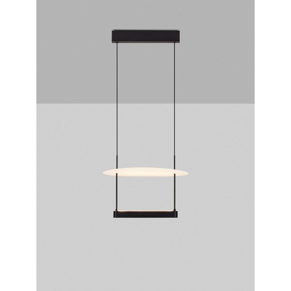 Lustră albă/negru-mat LED cu intensitate reglabilă din aluminiu ø 40 cm Diona – Nova Luce-image-3