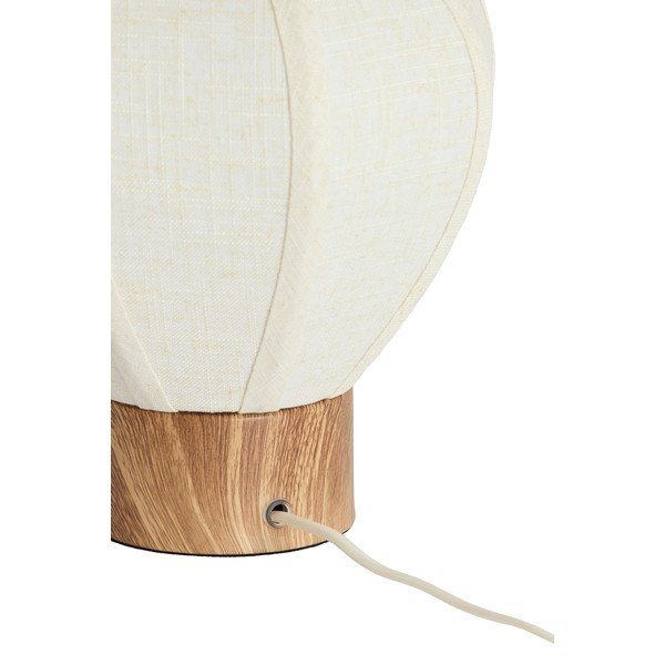 Veioză crem din metal cu abajur textil (înălțime 23,5 cm) Kyzo – Light & Living-image-4