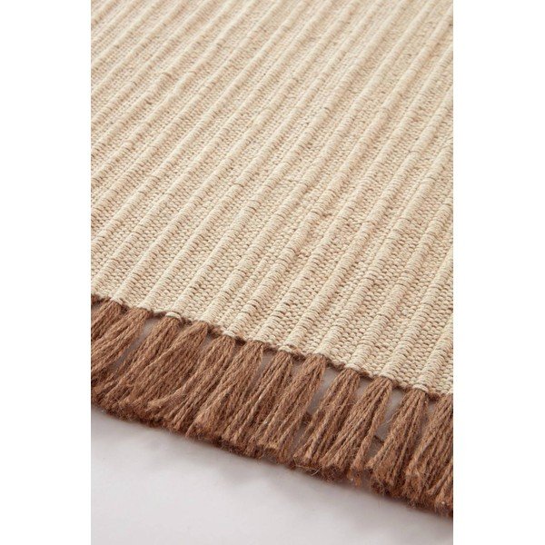 Covor crem țesut manual din amestec de bumbac 200x300 cm Channa – Jotex-image-4