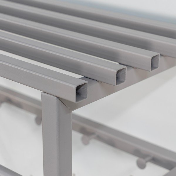 Cuier de perete taupe cu raft din metal 76 cm Rizzoli – Spinder Design-image-3