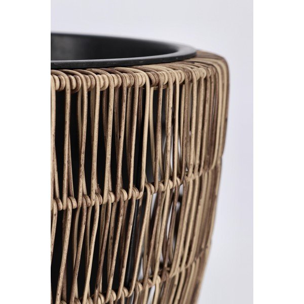 Ghivece 3 buc. din plastic/din ratan artificial ø 44 cm Ayun – Bizzotto-image-3