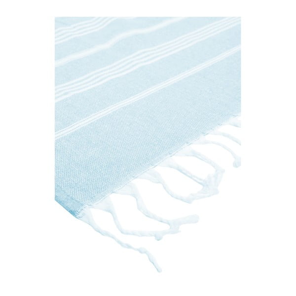 Prosop de plajă Kate Louise Cotton Collection Classic, 100 x 180 cm, albastru deschis-image-2