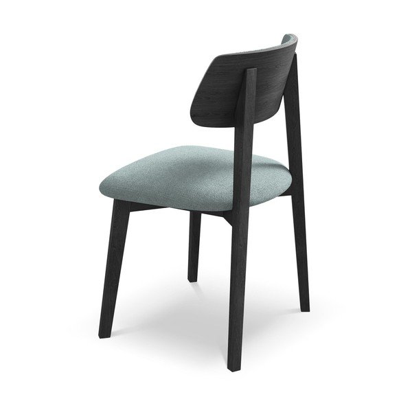 Scaun de dining albastru din lemn masiv Niu – Makamii-image-3