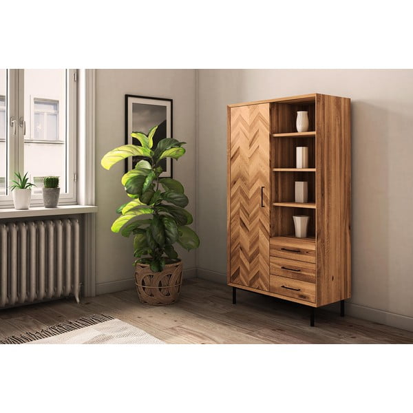 Șifonier din lemn din lemn de stejar 97x176 cm Abies – The Beds-image-1