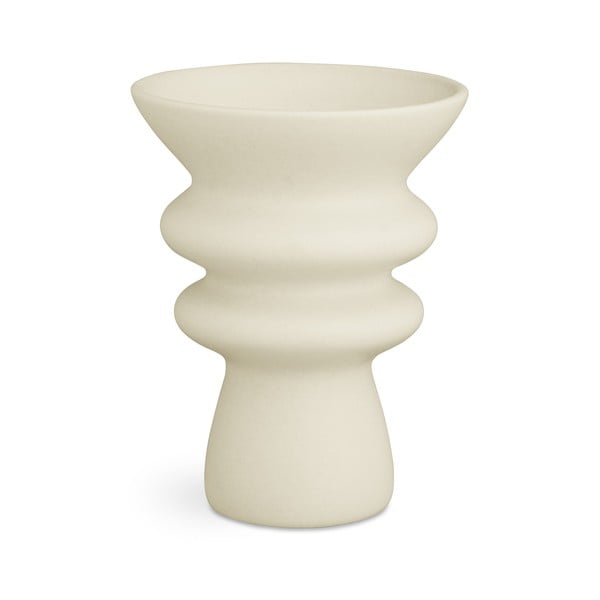 Vază din ceramică Kähler Design Kontur, înălțime 20 cm, crem