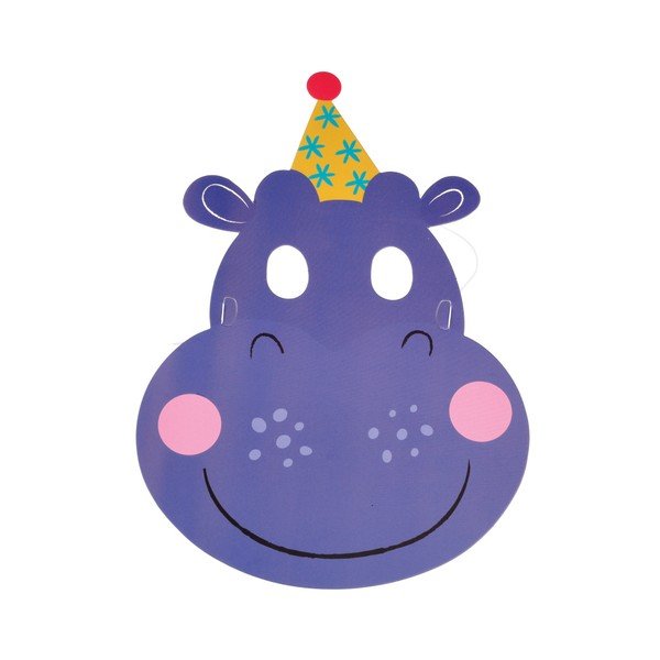 Set 6 măști din hârtie Rex London Party-image-1