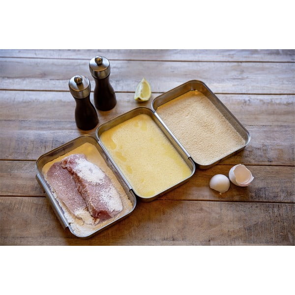 Set pentru șnițele argintiu din oțel inoxidabil – Maximex-image-4