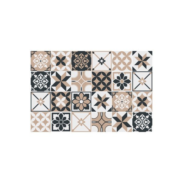 Set 24 autocolante Ambiance Azulejos Aldonio, 15 x 15 cm-image-2