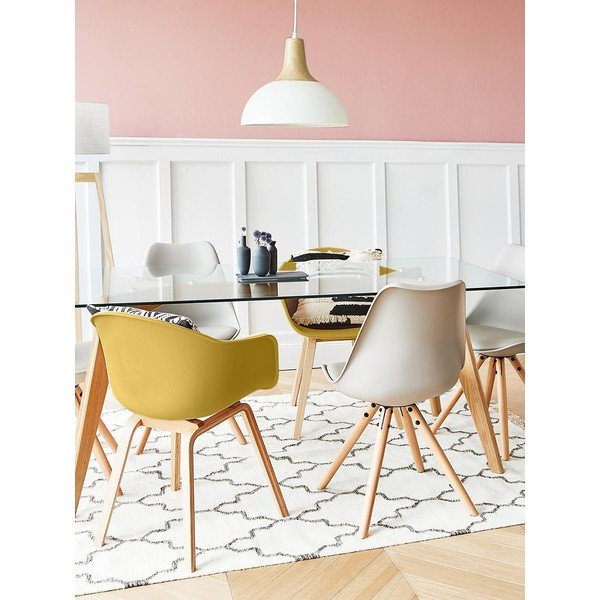 Scaun dining Westwing Collection Claire, galben-natural-image-1