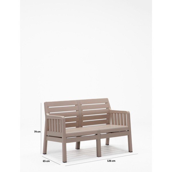 Set mobilier de grădină bej pentru 4 persoane Lara – Floriane Garden-image-4