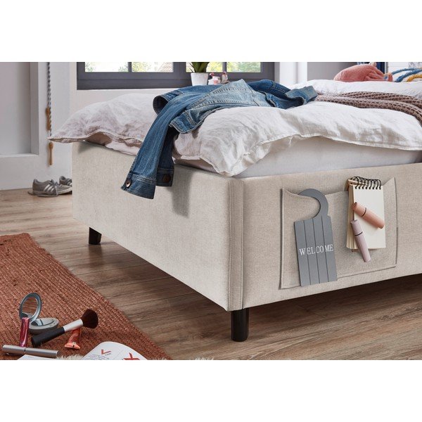 Pat pentru copii  bej fără somieră 140x200 cm Cosy – Meise Möbel-image-3