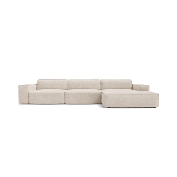 Colțar modular crem (cu colț pe partea dreaptă/cu șezlong) Jodie – Micadoni -image-1