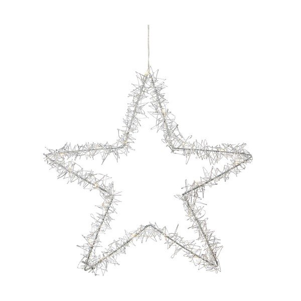 Decorațiune luminoasă argintie ø 46 cm  cu model de Crăciun Tangle – Markslöjd