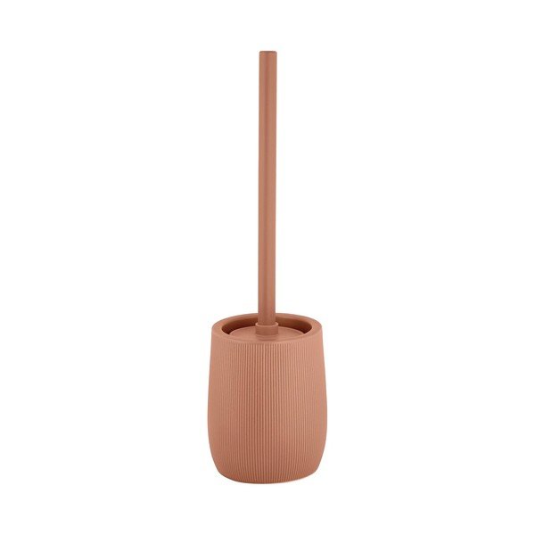 Perie de WC maro din ceramică Fablo – Wenko