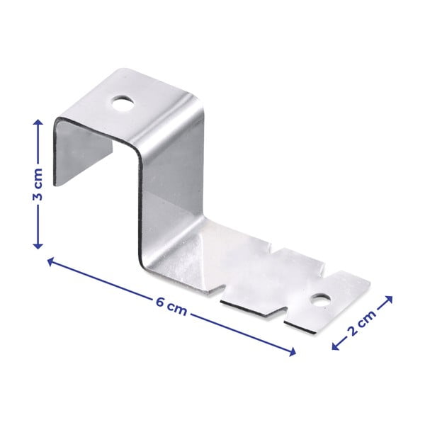 Cârlige 2 buc. din oțel inoxidabil - Maximex-image-3