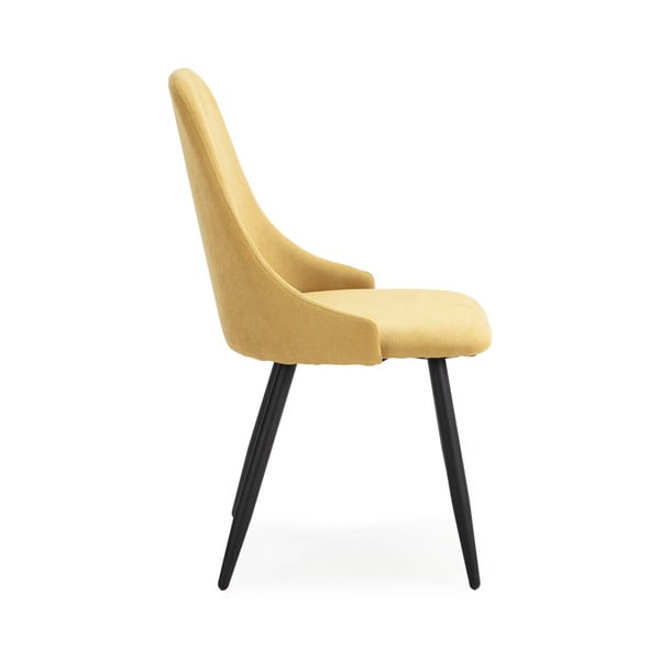 Scaune de dining galbene 4 buc. Mani – Marckeric-image-3