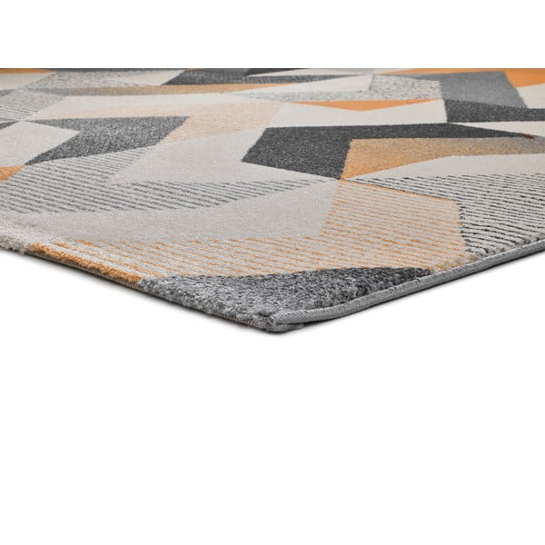 Covor Universal Gladys Abstract, 80 x 150 cm, portocaliu-gri-image-2