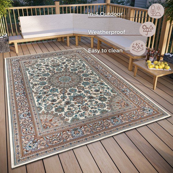 Covor de exterior maro deschis 80x165 cm Kadi – Hanse Home-image-4