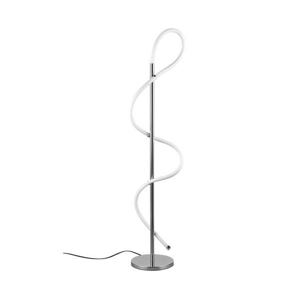Lampadar argintiu lucios LED (înălțime 135 cm) Argos – Trio
