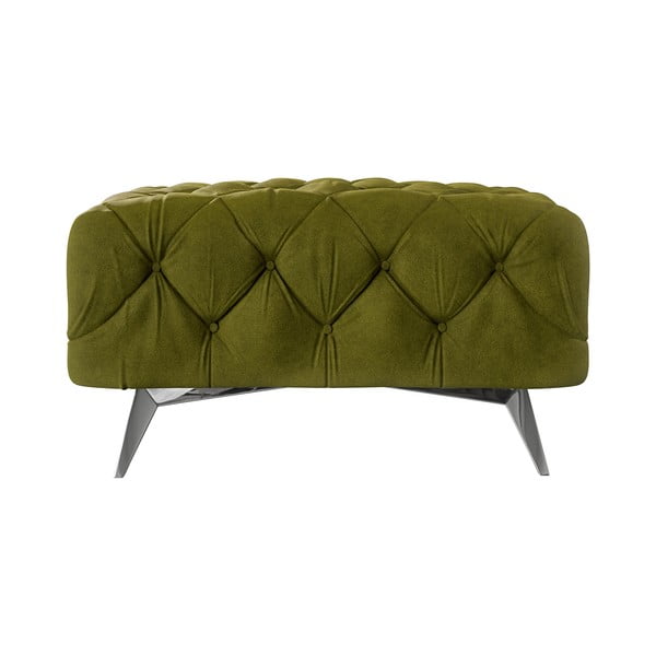 Taburet verde cu tapițerie din catifea Chelsea – Ropez-image-2