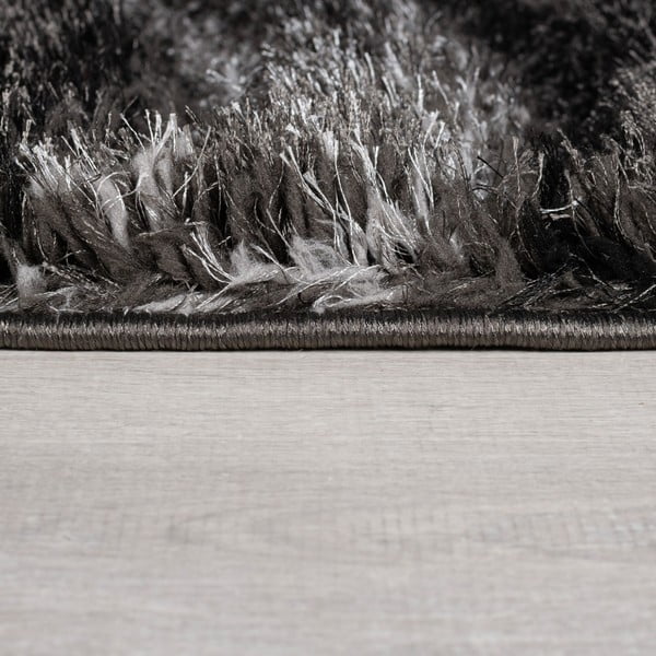 Covor negru/gri handmade din fibre reciclate 160x230 cm Velvet – Flair Rugs-image-4