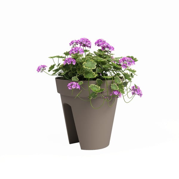 Ghiveci pentru balustradă din plastic reciclat de agățat / de perete ø 30 cm Capri – Artevasi-image-2
