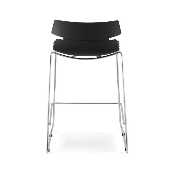 Scaun de bar Kokoon Design Reny, negru-image-1