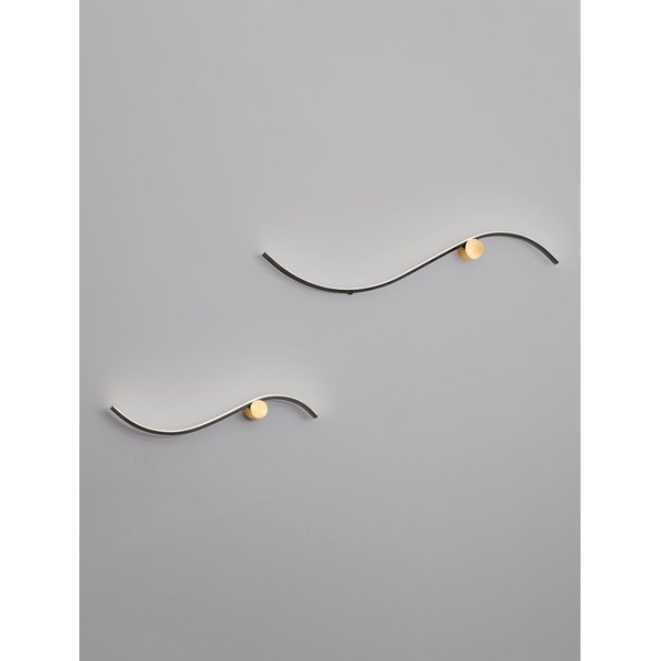 Aplică de perete negru-mat LED din aluminiu Kima – Nova Luce-image-3