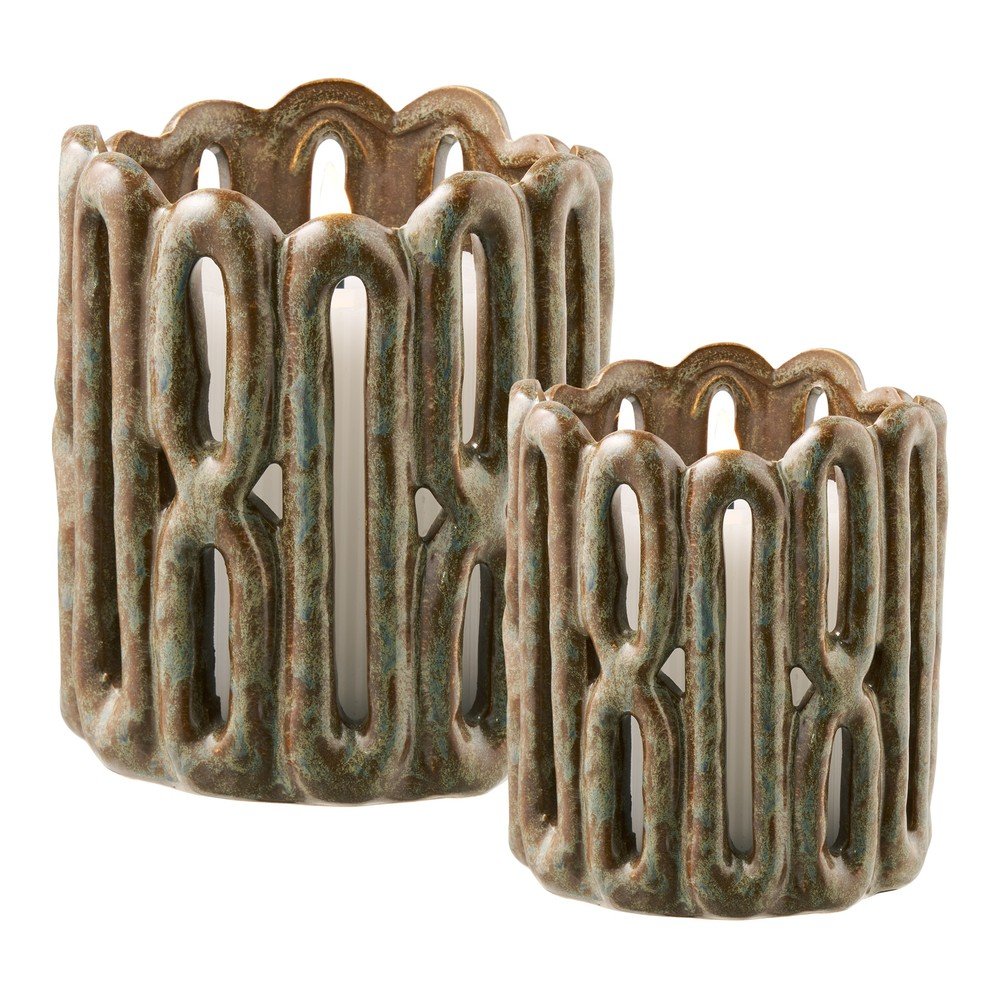 Sfeșnice 2 buc. din ceramică – House Nordic
