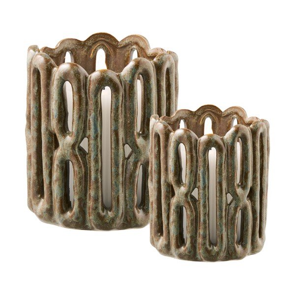 Sfeșnice 2 buc. din ceramică – House Nordic