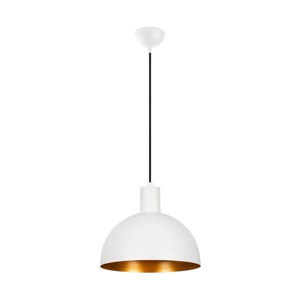 Lustră albă/aurie cu abajur din metal ø 30 cm Sivani – Opviq lights-image-3