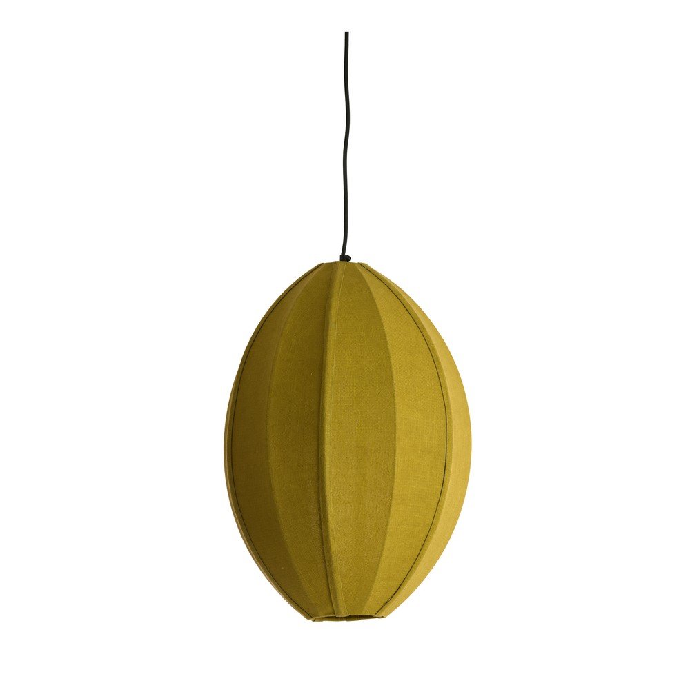 Lustră verde cu abajur textil Milatos – Light & Living