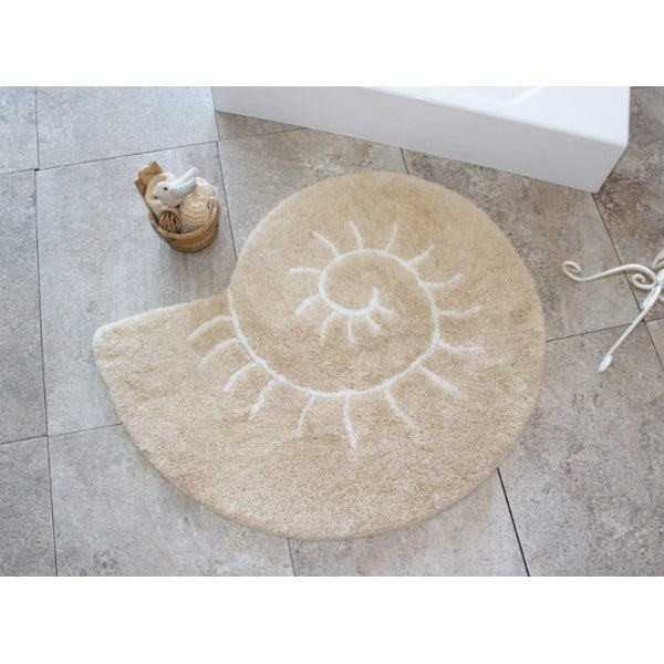 Covoraș de baie bej 90x90 cm Helix - Foutastic-image-2