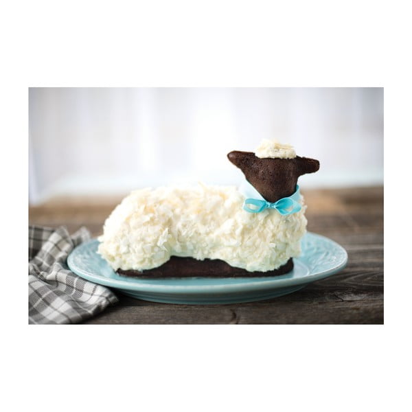 Formă pentru prăjitură în formă de miel Nordic Ware, 700 ml, argintiu-image-4